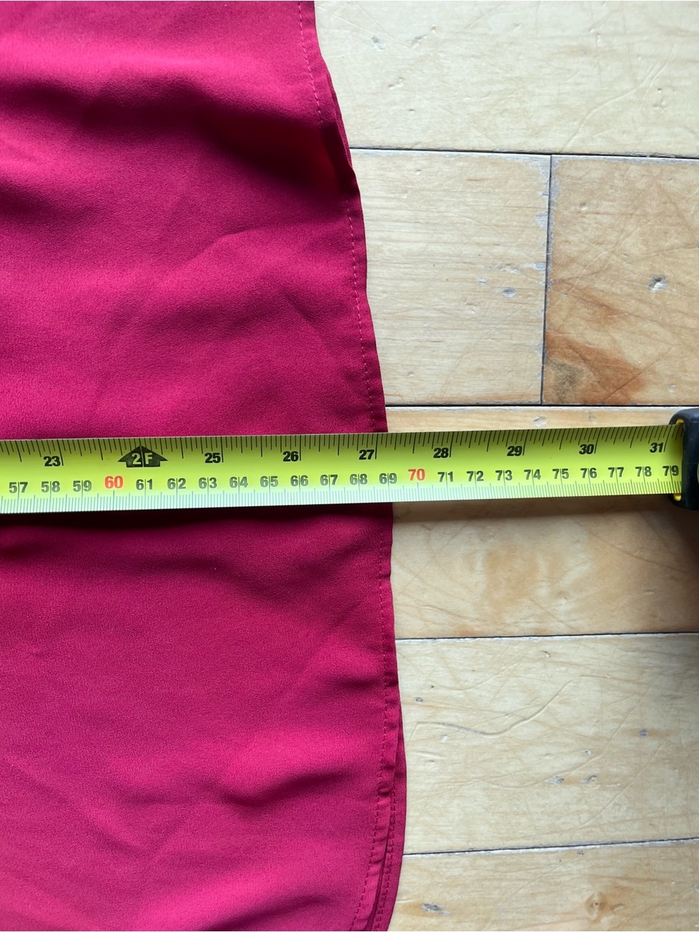 Penningtons Red Ruffle Front Blouse Long Sleeve Size 1X - Picture 7 of 7